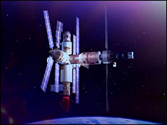 Mir space station 