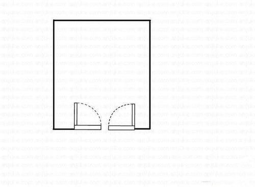 两室两厅一卫 80m²