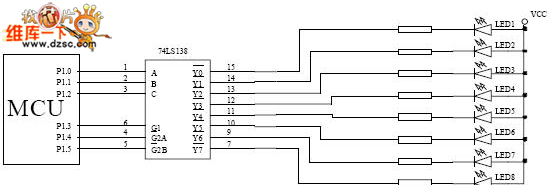 74HC138译码器应用电路图