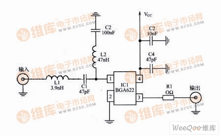 基于BGA622的GPS接收机LNA电路