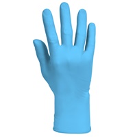 Single gray KleenGuard™ glove on white background