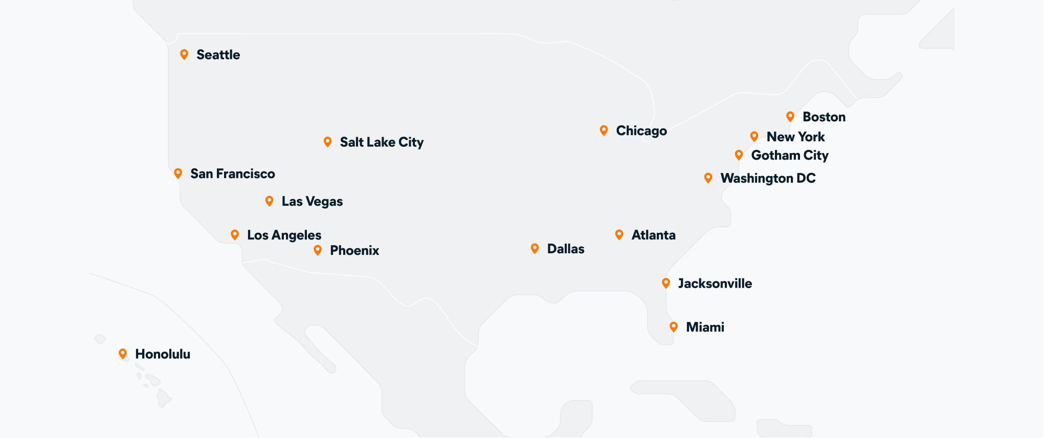 Mapa de los Estados Unidos