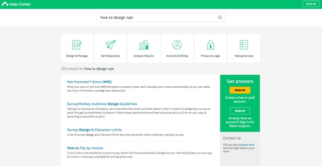 surveymonkey knowledge base help center