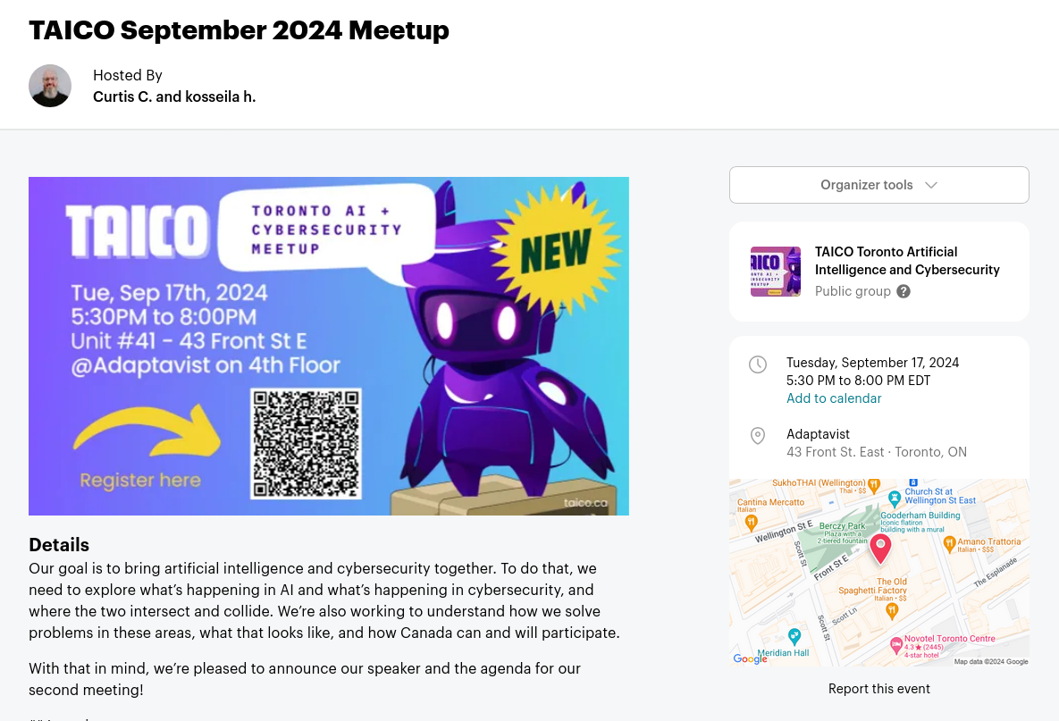 Register on Meetup.com