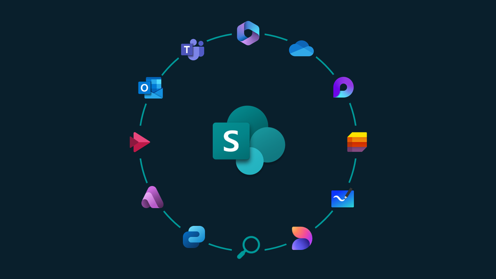 SharePoint is the primary content services platform across Microsoft 365 apps.