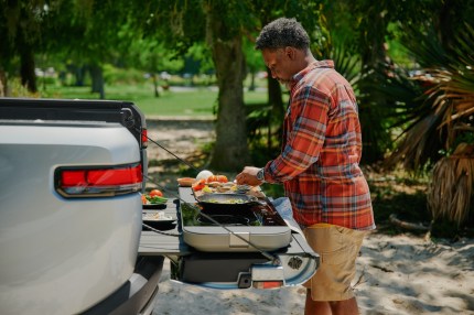 Rivian launches smaller $1,400 camp kitchen, 5 years after initial demo