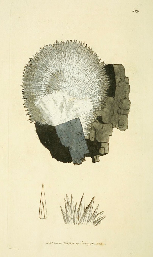 Illustration of minerals by Sowerby