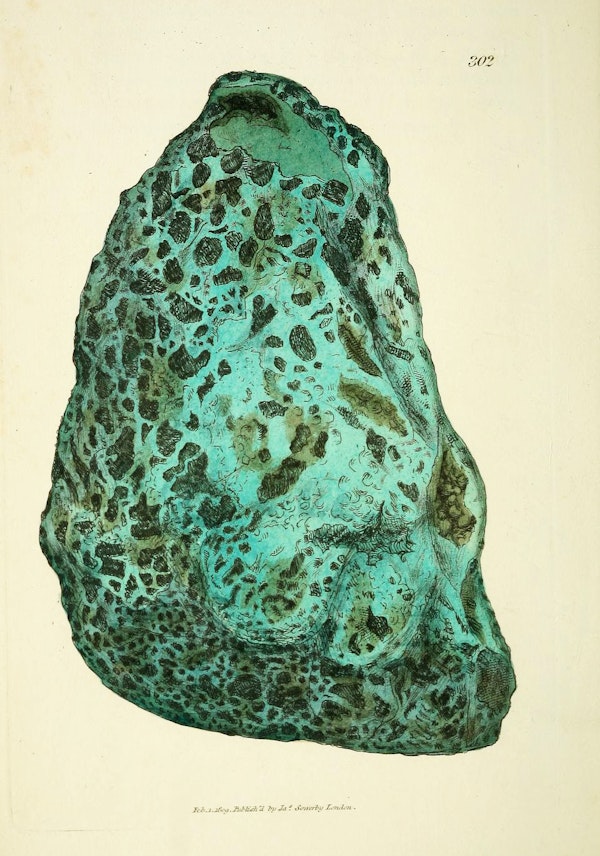 Illustration of minerals by Sowerby