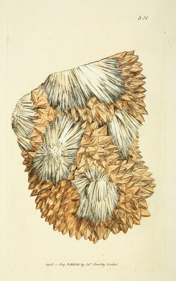 Illustration of minerals by Sowerby