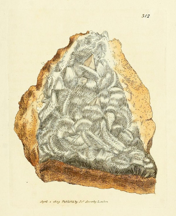 Illustration of minerals by Sowerby