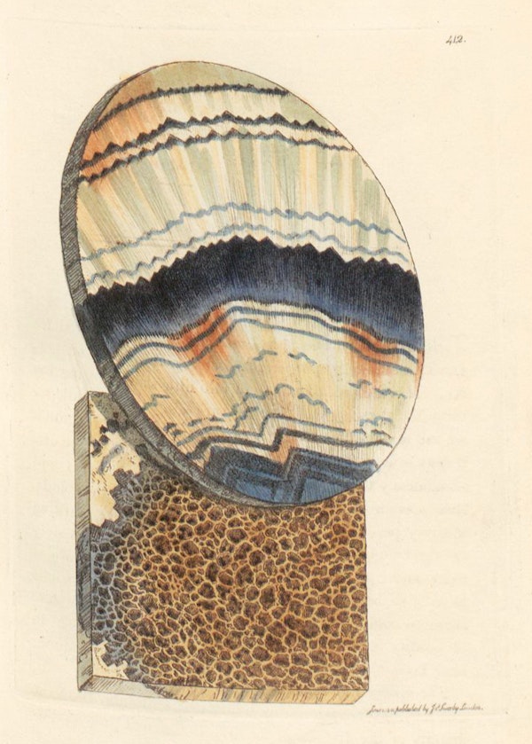 Illustration of minerals by Sowerby