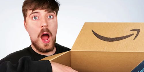 mrbeast and amazon box