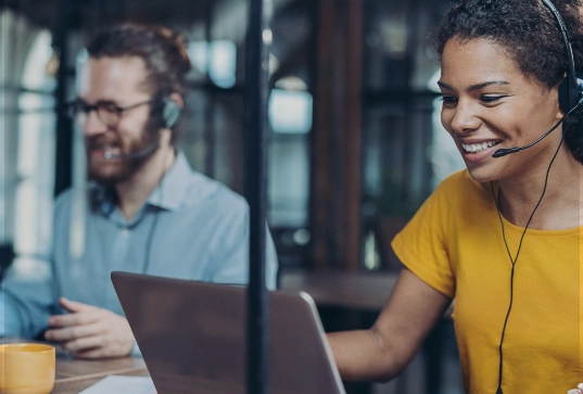 call-center-worker-yellow-shirt