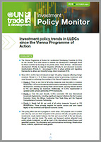 Cover image for Investment policy trends in LLDCs since the Vienna Programme of Action