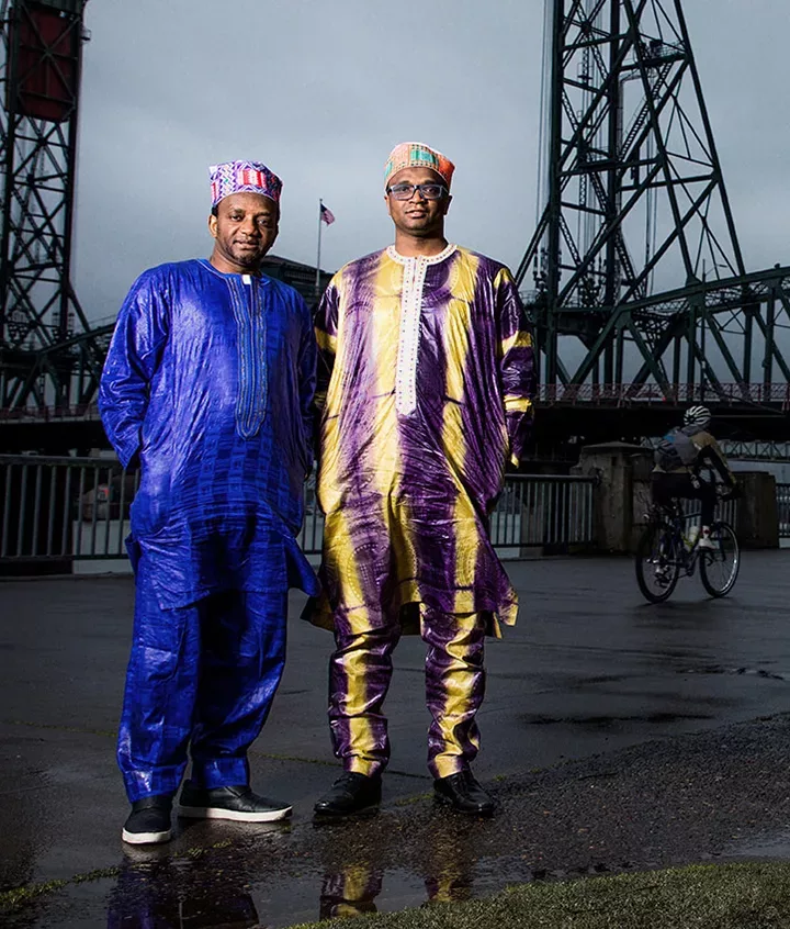 Ibrahima and Abdoulaye Barry in their new home of Portland, Oregon