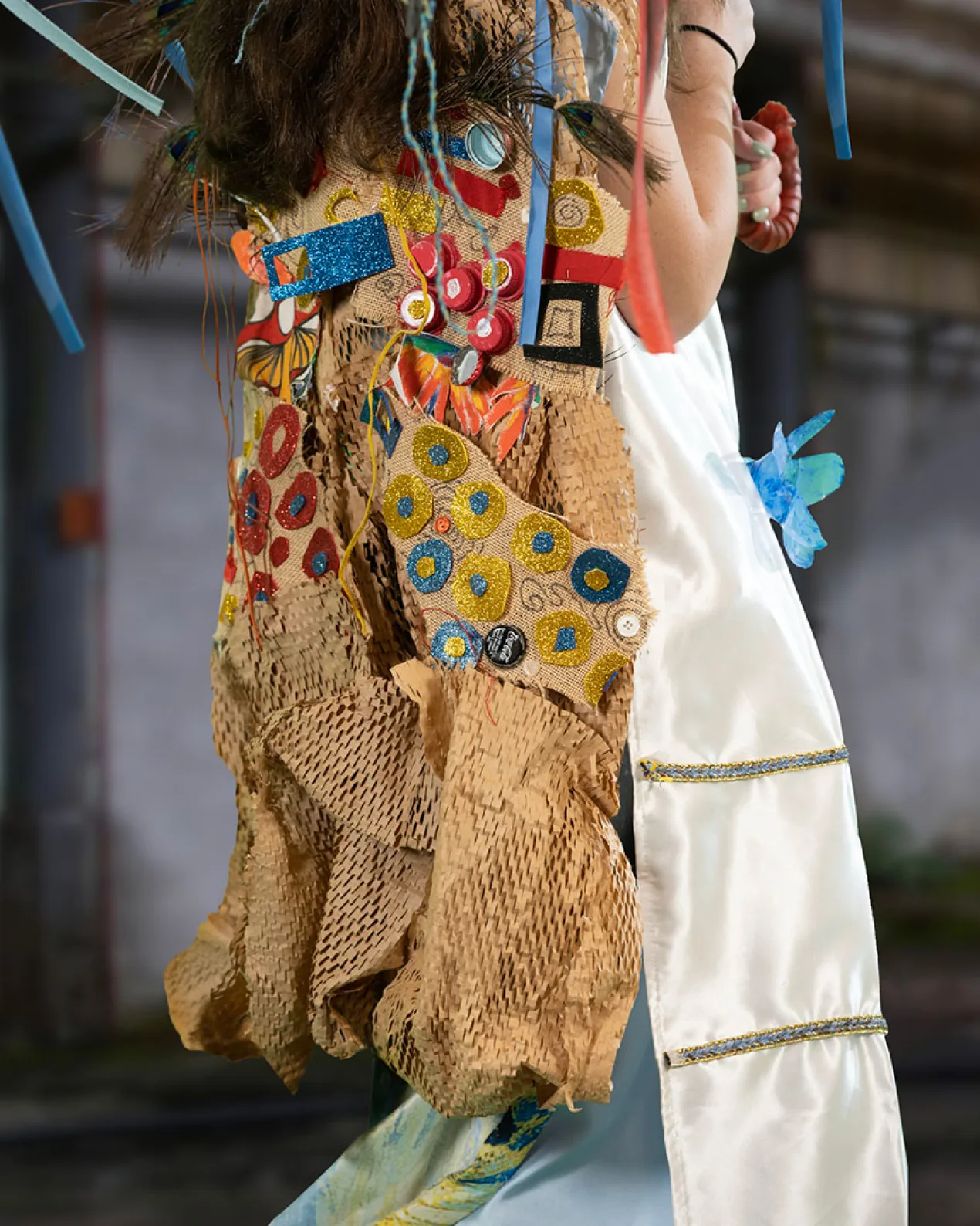 Detailed closeup of Junk Kouture design “Tree of Life”