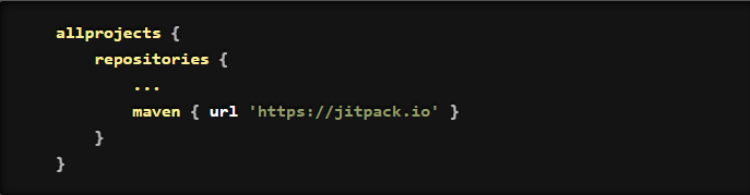 add jitpack to build