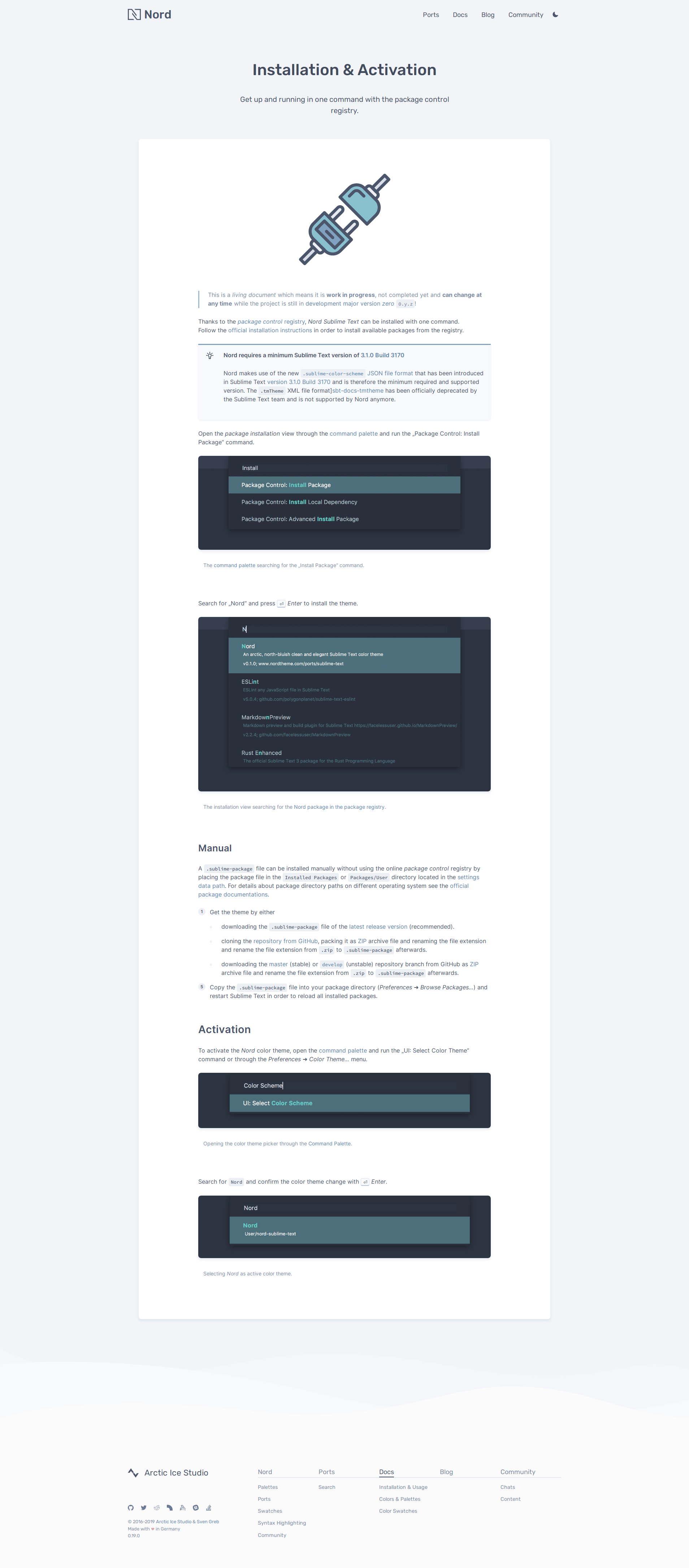 Preview: Nord Sublime Text Installation & Activation Guide Page