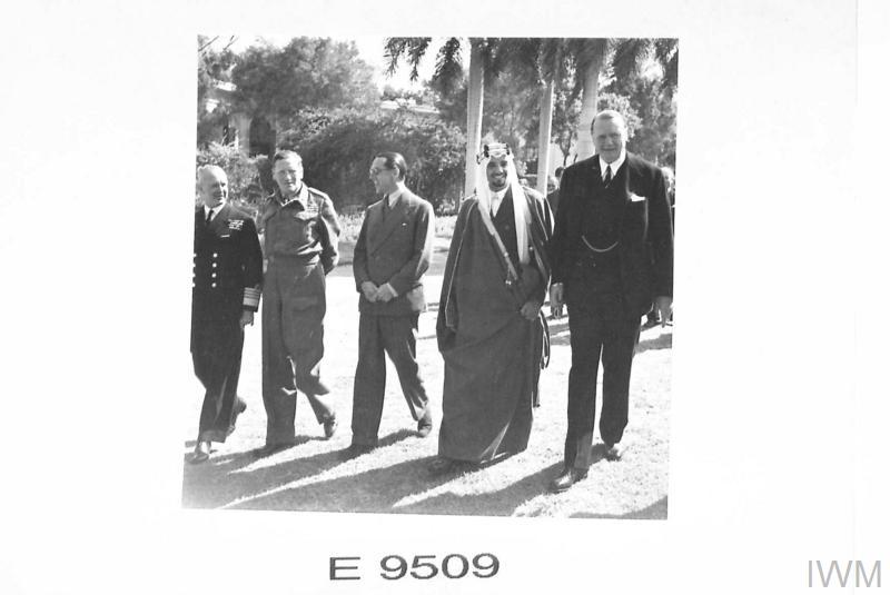 File:HRH El Emir Mansur Ibn Saud at the British embassy in Cairo, March 1942. IWM E9509.jpg