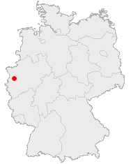 Position von Krefeld in Deutschland