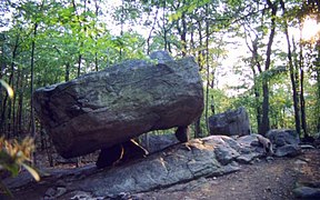 Tripod Rock in Kinnelon, New Jersey, USA