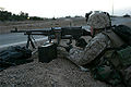 A Marine using a M240 during the First Battle of Fallujah.