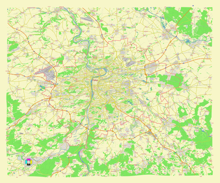 File:Prague Czech Republic street map.svg