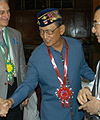 Fidel Ramos at the 60th anniversary of landing of the Allied Forces in Lingayen