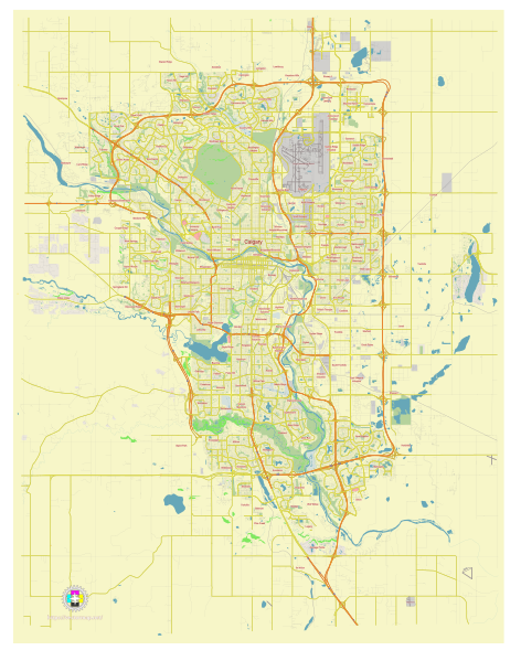 File:Calgary Alberta Canada street map.svg