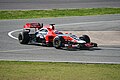 Virgin MVR-02 (Timo Glock) testing at Jerez