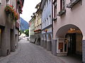 Laubengänge in der Werdenbergerstraße