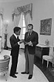 With Richard Nixon in 1973