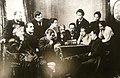 Anton Chekhov, reading his work "Seagull" to the ensemble of the Moscow Art Theatre, May 1899