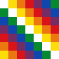 Wiphala flag of the Aymara people (South America)