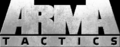 ARMA Tactics logo with black background.