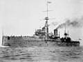 HMS Dreadnought, the ship that started the naval race in the years leading to World War One.