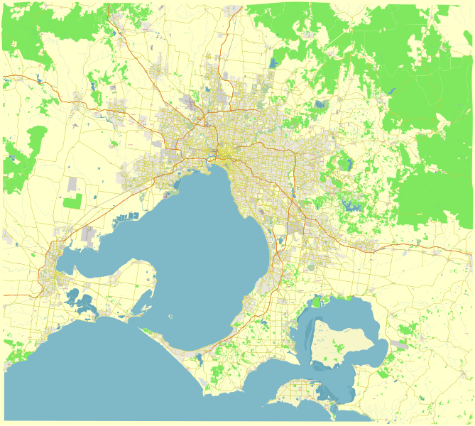 File:Melbourne Australia street map.svg