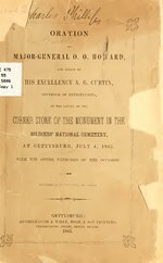 Thumbnail for File:Oration of Major-General O.O. Howard, and speech of His Excellency, A.G. Curtin .. (IA orationofmajorge00sold).pdf