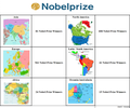 Nobel prize by Continent