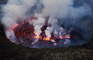 Lava lake, Mount Nyiragongo