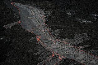 Open Pāhoehoe flow, Hawaii