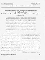 Thumbnail for File:Doubly charged ion spectra in mass spectra of hydrocarbons (IA jresv42n4p369).pdf