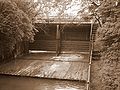 The dry gate directly to Isar river used only in times of flood