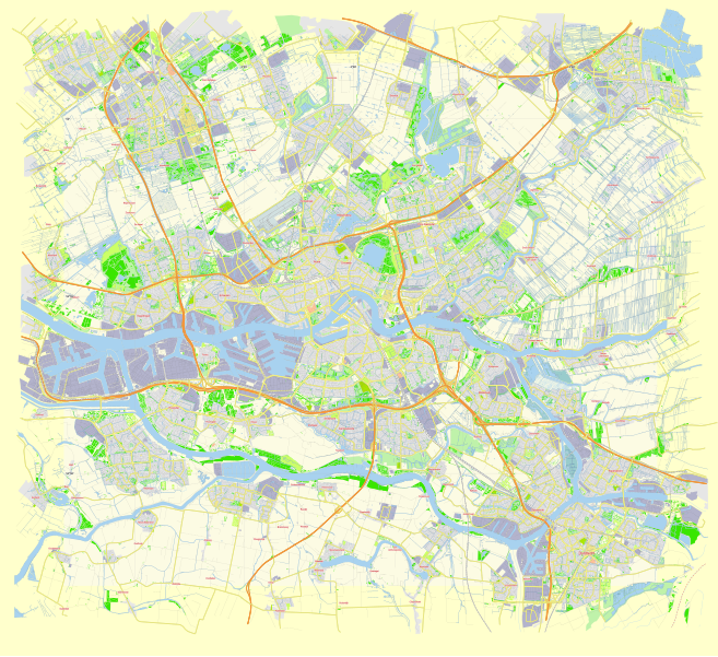 File:Rotterdam Netherlands street map.svg