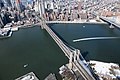 Aerial view of the Brooklyn Bridge