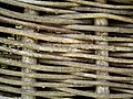 Wooden fence Braided fence detail