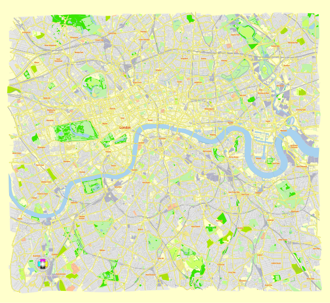 File:London Center UK street map.svg
