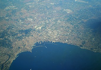 Aerial view of Naples